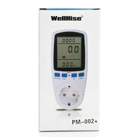 WellHise PM002+ Wattmetre Enerji Ölçer 16A 3680W