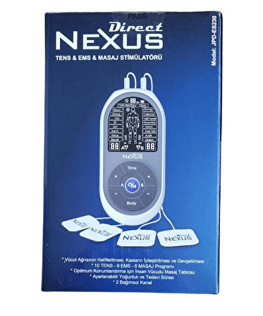 Direct Nexus EMS Masaj Stimülatörü Tens Cihazı