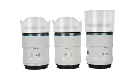 Sirui Sniper 23mm, 33mm & 56mm F1.2 Lens Kiti (X Mount, Beyaz)