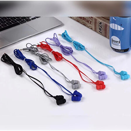 Karler Bass KR-207 Mıknatıslı Kablolu Kulak İçi Kulaklık - Kırmızı