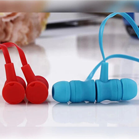Karler Bass KR-207 Mıknatıslı Kablolu Kulak İçi Kulaklık - Kırmızı