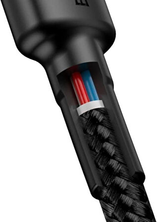 BASEUS Cafule PD 2.0 60W 3A 1M Type-C Kablo - Siyah