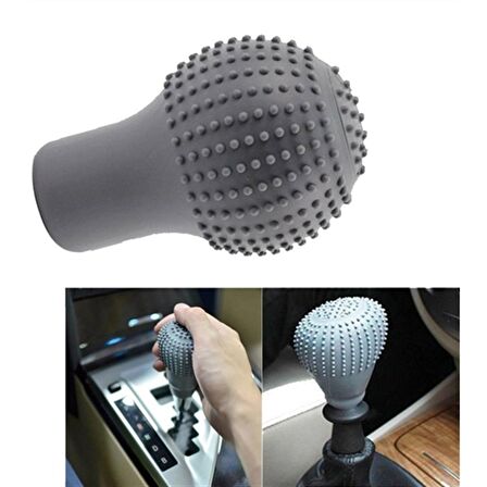 Balp Universal Gri Yuvarlak Silikon Vites Topuzu Kılıfı YUVARLAK
