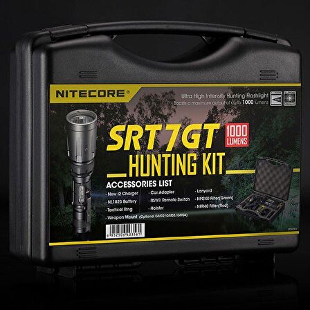 NITECORE SRT7GT HUNTING KIT 1000 LUM EL FENER SET