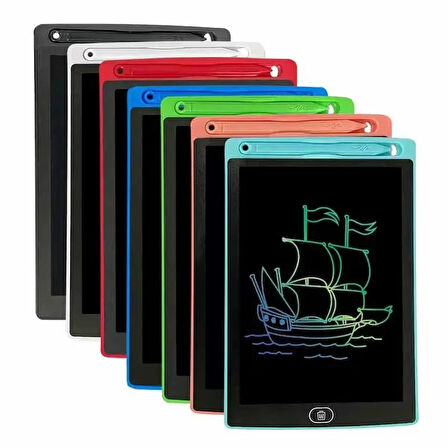 8.5'' LCD Dijital Yazı Tahtası Kalemli Writing Table Baıbıan Siyah Yeşil Black Green