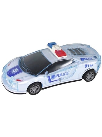 Işıklı Sesli Sürtmeli Polis Arabası Oyuncak – Polis Sirenli Pilli Sürtmeli Polis Ekip Arabası 15cm.