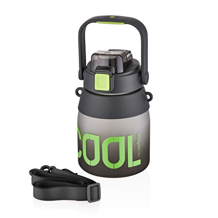 Vagonlife VGN6275 1000ml Siyah Pipetli Askılı Matara