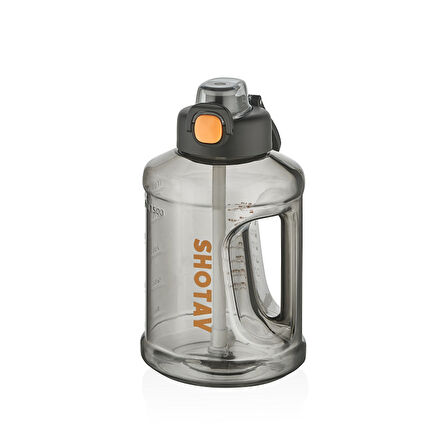 Shotay ST-6291 1500ml Siyah Pipetli Matara