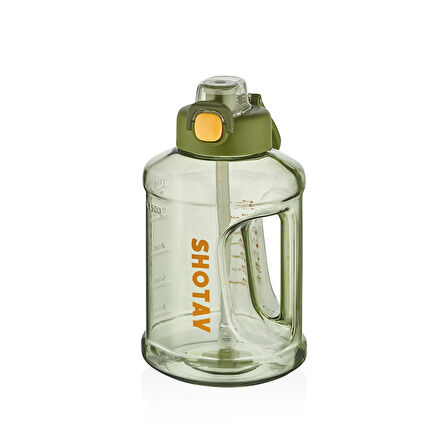 Shotay ST-6291 1500ml Yeşil Pipetli Matara