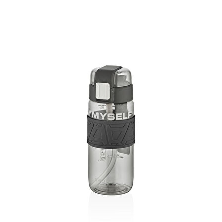 Shotay ST-7223 600ml Siyah Pipetli Tritan Matara