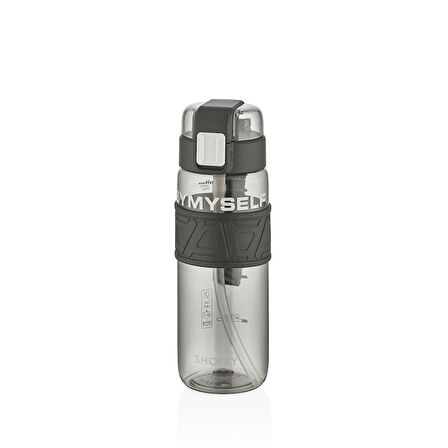 Shotay ST-7224 750ml Siyah Pipetli Tritan Matara