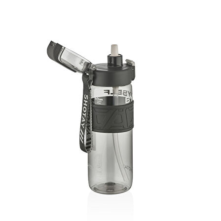 Shotay ST-7224 750ml Siyah Pipetli Tritan Matara