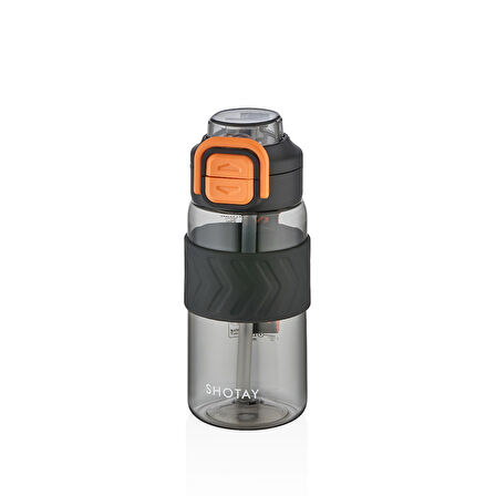 Shotay ST-7234 600ml Siyah Pipetli Tritan Matara