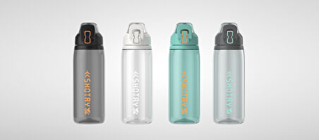 SHOTAY MATARA POLICARBON  880 ML 4 KARIŞIK RENK-DESEN ST-7247 - 1 ADET