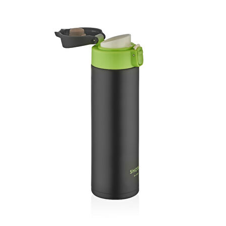Shotay ST-8014 450ml Siyah Çelik Termos