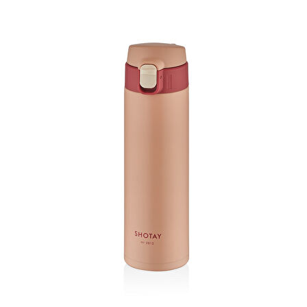Shotay ST-8014 450ml Pembe Çelik Termos