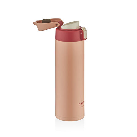 Shotay ST-8014 450ml Pembe Çelik Termos