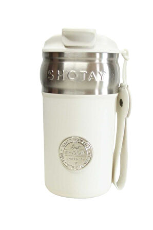 Shotay ST-8912 420ml Beyaz Çelik Termos