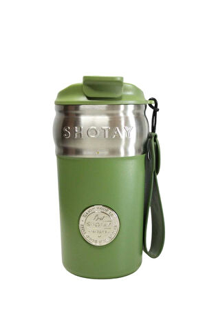 Shotay ST-8912 420ml Yeşil Çelik Termos