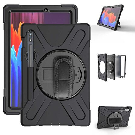 Galaxy Tab S7 T870 Kılıf Fuchsia Defender Tablet Silikon