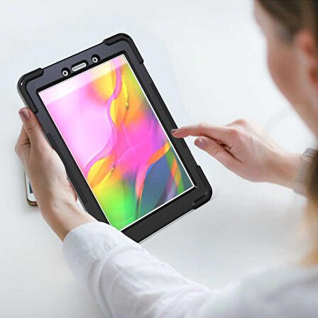 Galaxy Tab S6 Lite P610 Kılıf Fuchsia Defender Tablet Silikon