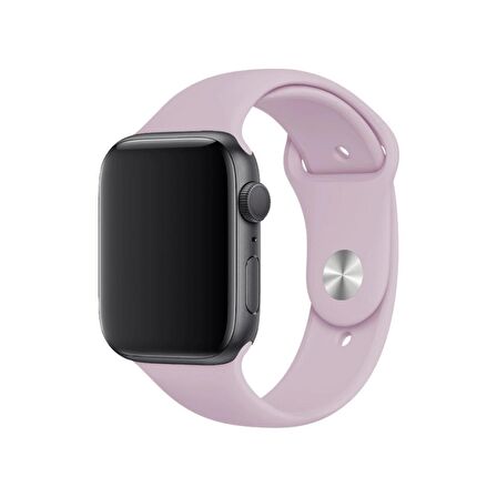 Fuchsia Apple Watch Uyumlu Spor Kordon 38 - 40 mm S/M Ölçülerinde Yumuşak Silikon Rahat Kordon