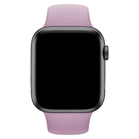 Fuchsia Apple Watch Uyumlu Spor Kordon 38 - 40 mm S/M Ölçülerinde Yumuşak Silikon Rahat Kordon