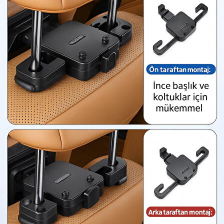 Coofbe Ayarlanabilir Ortopedik Araç Boyun Baş Yastığı Oto Koltuk Başlığı, Oto Boyun Yastığı Car Headrest