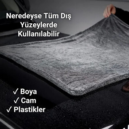 Coofbe Profesyonel 60x90CM 1200GSM Ultra Kalın Mikrofiber Araç Kurulama Havlusu Oto Yıkama Bezi Kurutma Havlusu