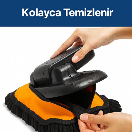 Coofbe Yedek Araç Yıkama Fırça Bezi, Oto Temizleme Fırçası Yedek Mop, Çizmez, Süper Emici, Kolay Tak-Çıkar