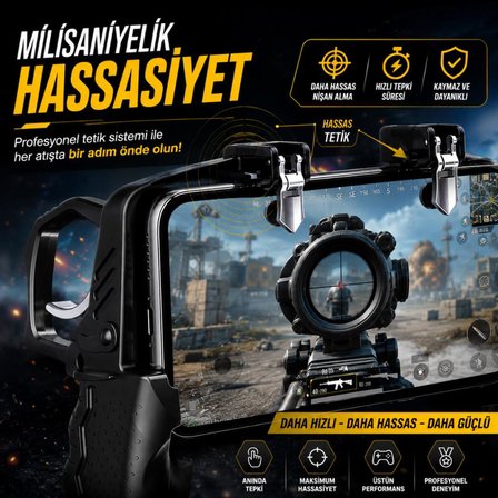 Coofbe L1-R1 Telefon Oyun Kolu Tetik Nişan Ve Tetik Tuşu Profesyonel Mobil Oyun Konsolu 4.7-6.7 İnç Telefon Uyumlu
