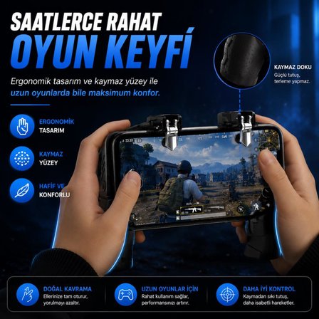 Coofbe L1-R1 Telefon Oyun Kolu Tetik Nişan Ve Tetik Tuşu Profesyonel Mobil Oyun Konsolu 4.7-6.7 İnç Telefon Uyumlu