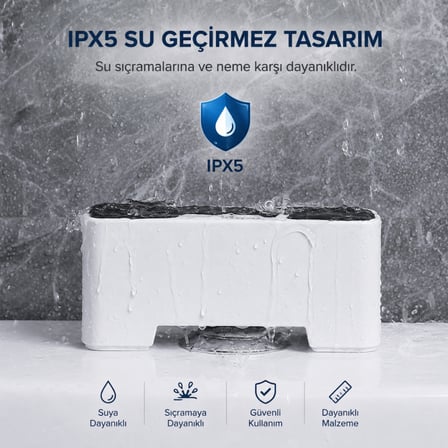 Coofbe Temassız Sensörlü Otomatik Tuvalet Sifonu Klozet Rezervuar Aparatı IPX5 1200mAh Şarjlı Klozet Rezervuar Sifonu