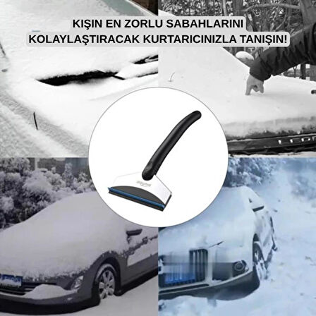 Coofbe 25 Cm Araç Cam Don Kar Kazıyıcı Araç Camı Buz Kazıyıcı Kar Temizleme Aracı Araç Ön Çam Silme Aparatı