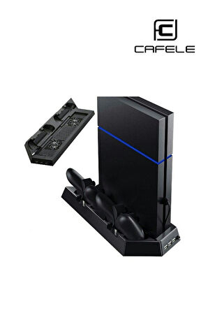 Ps4 Fat-ps4 Slim-ps4 Pro Joystick Kol Şarjlı Multifonksiyonel Fanlı Dikey Stand