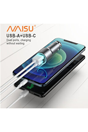 24v Usb-a Usb-c Araç Şarj Cihazı