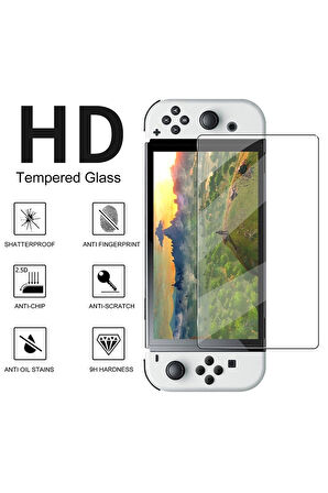 Nintendo Switch Oled Ekran Koruyucu 9h Nano Temperli Cam
