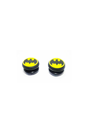 Batman Maske PS5/PS4/PS3/Xbox One/One X/One S/Series X/Series S  3D Analog silikon Koruyucu -2 Adet