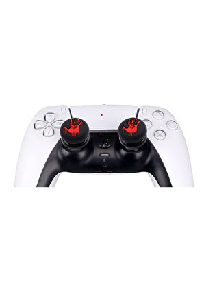 Batman Maske PS5/PS4/PS3/Xbox One/One X/One S/Series X/Series S  3D Analog silikon Koruyucu -2 Adet