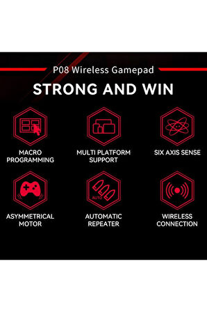 Kablosuz Wireless Ps4 Android Apple Switch Pc Uyumlu Six-axis Oyun Kolu Joystick