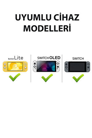 Nintendo Switch/Switch Oled /Switch Lite Uyumlu 3D Analog Koruyucu Silikon