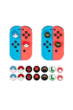 Nintendo Switch/Switch Oled /Switch Lite Uyumlu 3D Analog Koruyucu Silikon