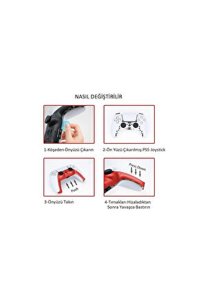 PS5 Dualsense Kontroller Dekoratif Kaplama-analog Koruyucu Hediyeli