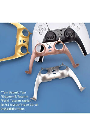 PS5 Dualsense Kontroller Dekoratif Kaplama-analog Koruyucu Hediyeli
