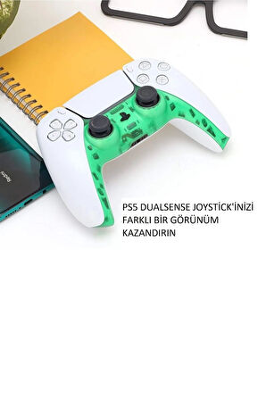PS5 Dualsense Kontroller Dekoratif Kaplama-analog Koruyucu Hediyeli