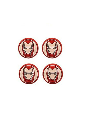 Iron-man Desenli Xbox One S/one X/xbox E/xbox 360 Analog Koruyucu Silikon Pad
