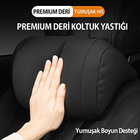 Coofbe Tüm Araçlara Uyumlu Ortopedik Araç Boyun Baş Yastığı Oto Koltuk Başlığı, Oto Boyun Yastığı Car Headrest