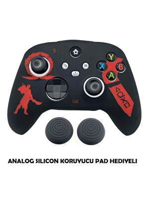 Xbox Series S/seris X 9.nesil Uyumlu Desenli Oyuncu Kolu Silikon Kılıf +Analog Silikon