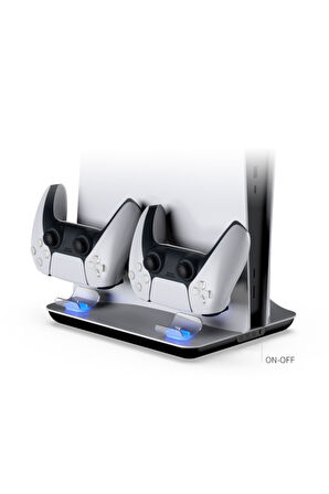 Playstation 5 Multifunctional Konsol Soğutma Standı Ve Oyun Kolu Şarj Istasyonu-tp5-05102