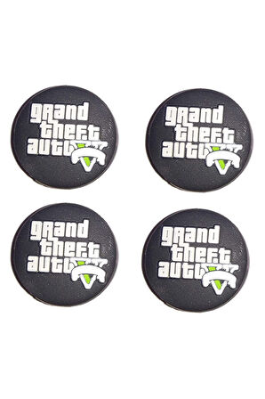Gta 5 Desenli Sony Ps5/ps4/ps3 Uyumlu Analog Koruyucu Silikon Pad